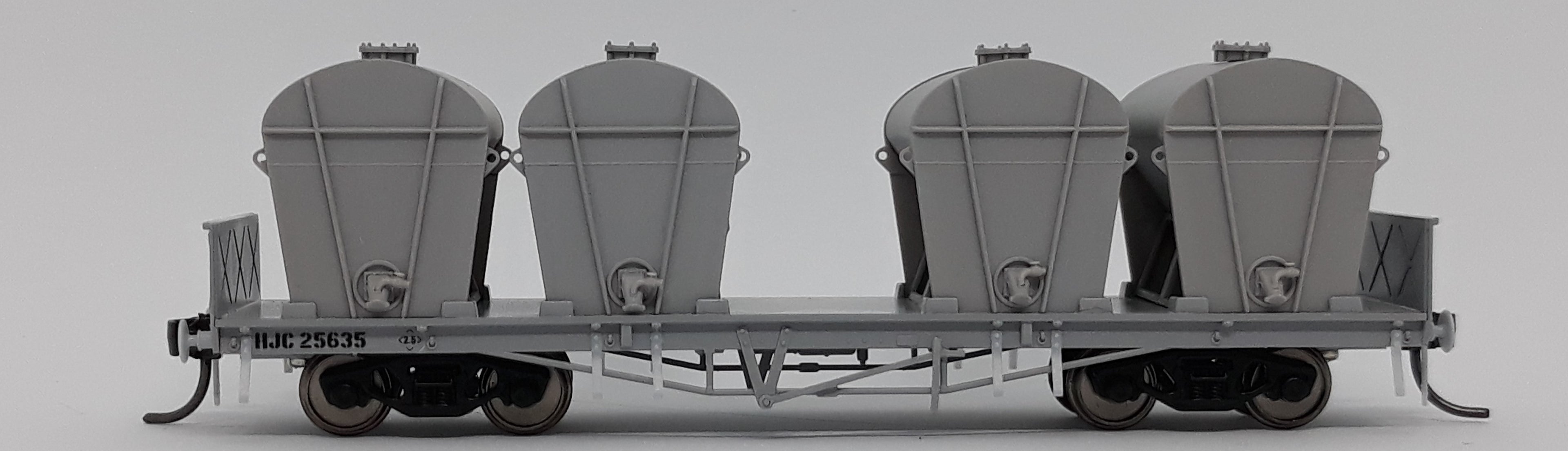 RTR032HO HJC Cement Wagon Pack 2 RTR HO