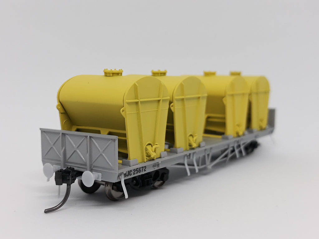 RTR035HO HJC Cement Wagon Pack 5 RTR HO